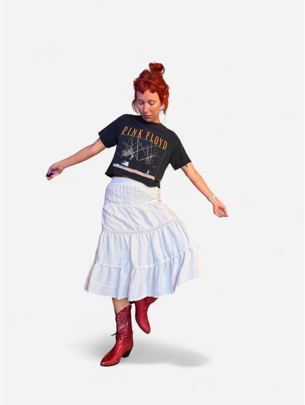 Women's Black and Multi Tshirt